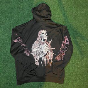Graphic Zip Up Hoodie